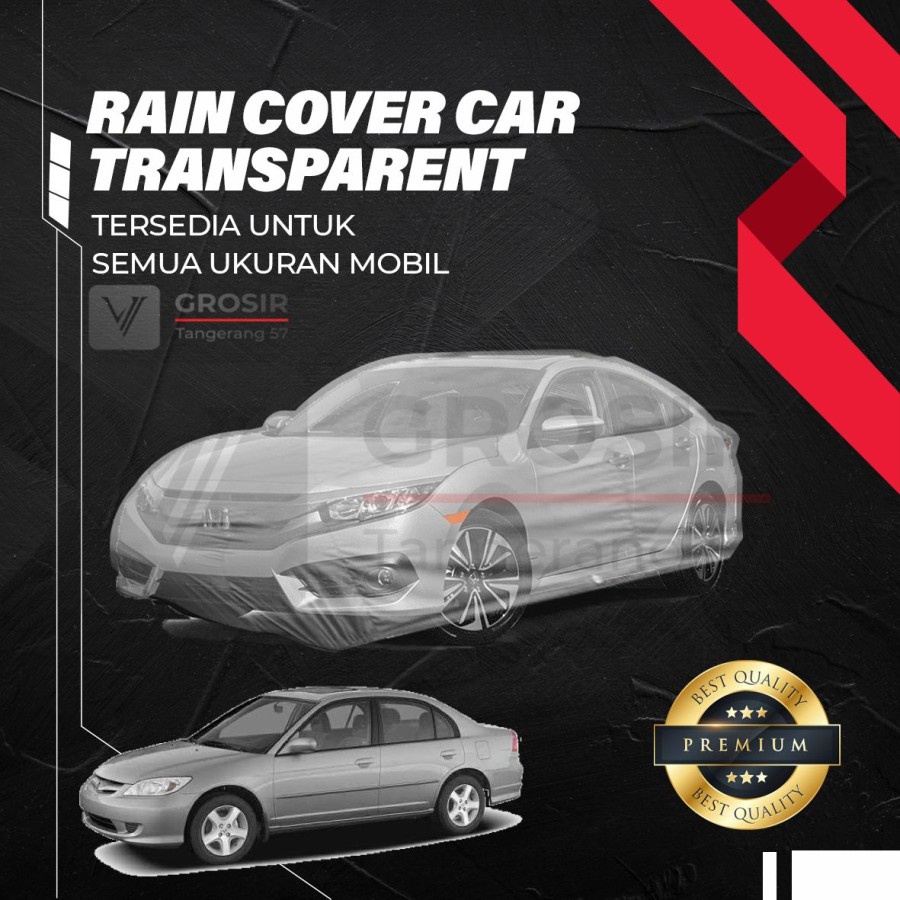 SARUNG TRANSPARAN CIVIC ES VTI 2002-2005 / BODY COVER CIVIC ES VTI 200