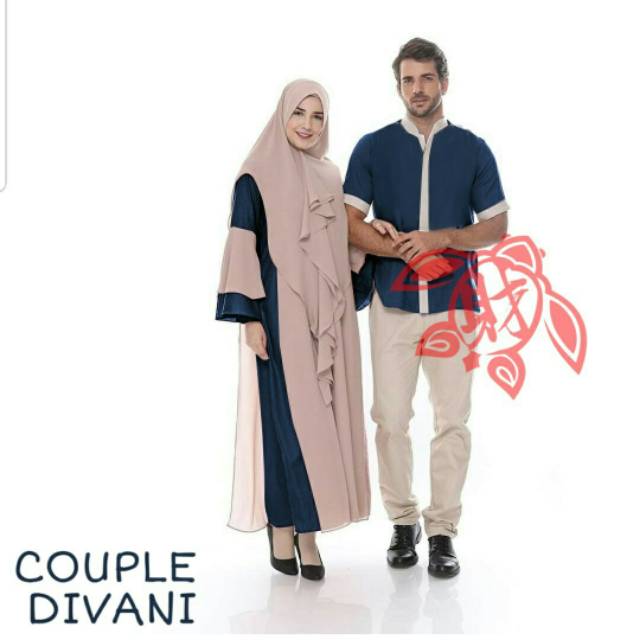 COUPLE DIVANI/COUPLE MUSLIM/BAJU COUPLE MUSLIM/BAJU PASANGAN/BAJU COUPLE LEBARAN/*VSH