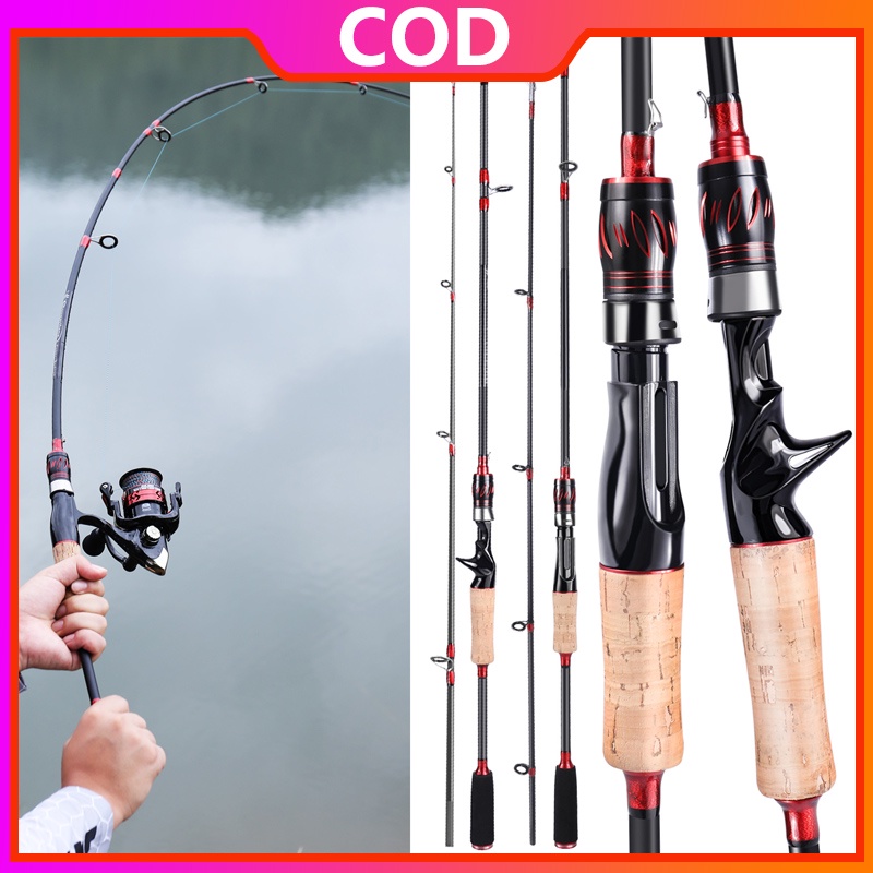 Sougayilang Spinning / Casting Fishing Rod Cork Handle 1,65 Meter 2 Bagian Fishing Rod 6-12 LB Fishing Rod untuk Memancing Air Tawar / Air Asin