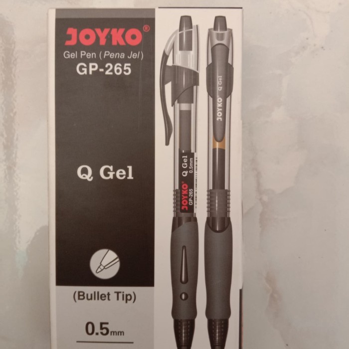 

Segera Miliki Pulpen Joyko Q-Gel Gp -265 Berkualitas