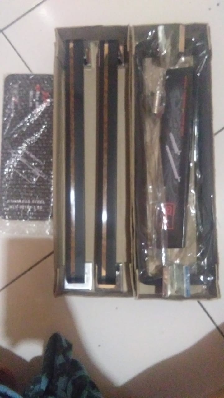 Handle Pintu Rumah 45 Cm Gawang Black Hitam Natural Kyu Tarikan Pintu Kotak Gagang Pintu Kunci Pintu