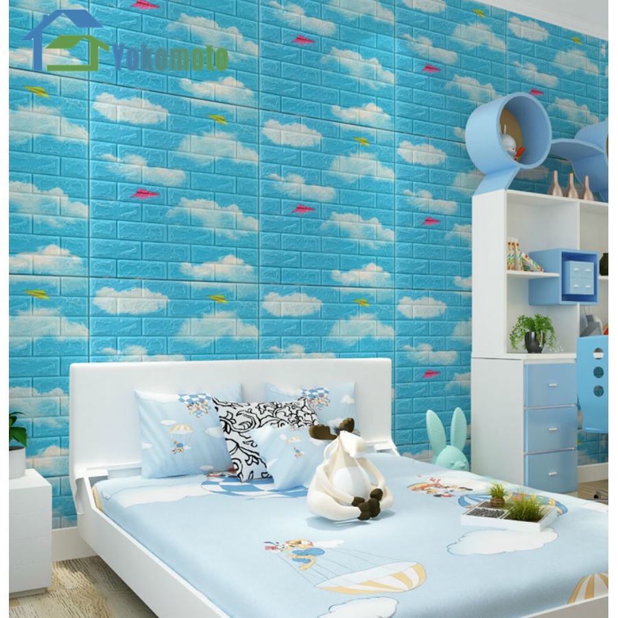 Promosi terlaris！！Wallpaper Dinding 3D bata busa Stiker Foam Motif bata waterproff murah Wallpaper dinding-7