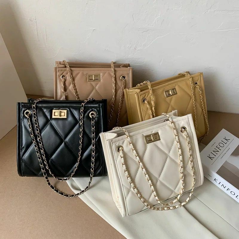 TUGUFAMILY - BIGSALE TAS SELEMPANG WANITA BERBAHAN KULIT TEBAL DENGAN KOREAN STYLE