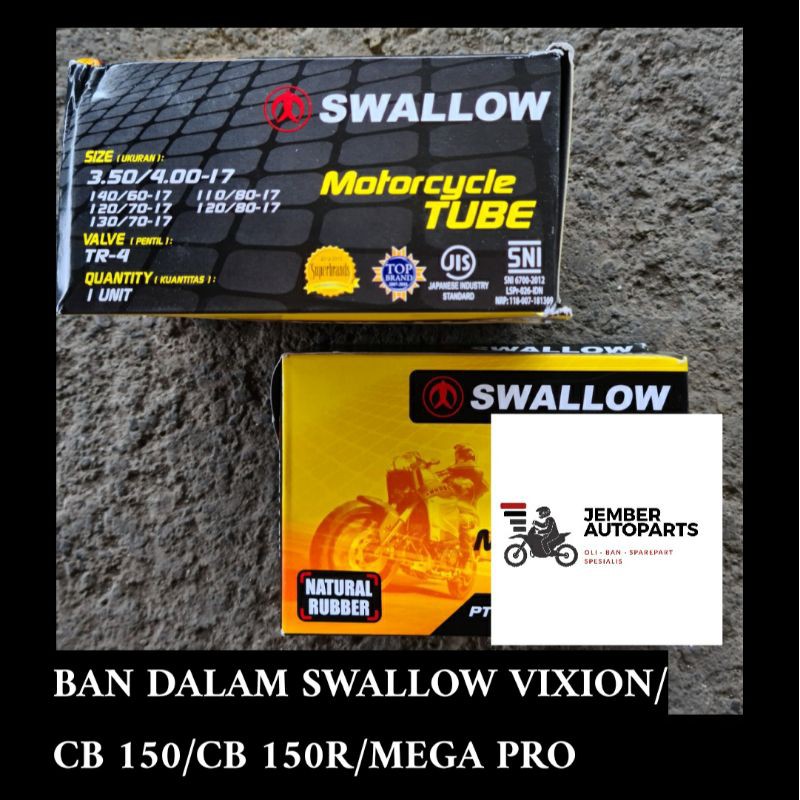 BAN DALAM SWALLOW 350/400-17 CB 150/CBR/MEGAPRO