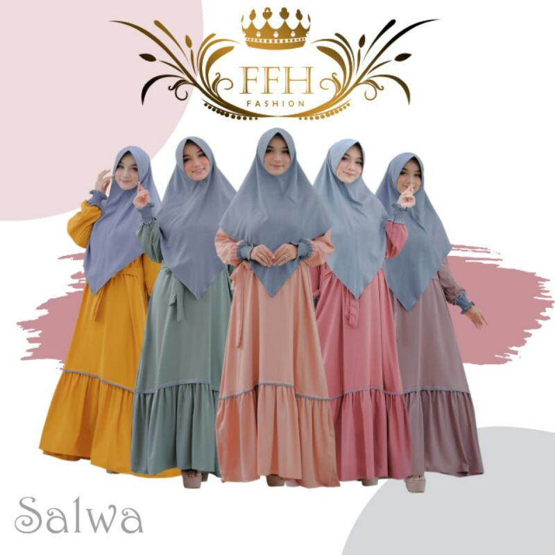 SET GAMIS SYARI SALWA ORIGINAL BY FFH - GAMIS ORIGINAL