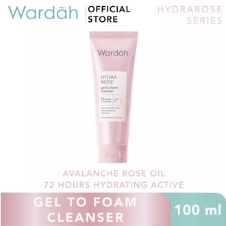 Wardah Hydra Rose Gel To Foam Cleanser - 100ml