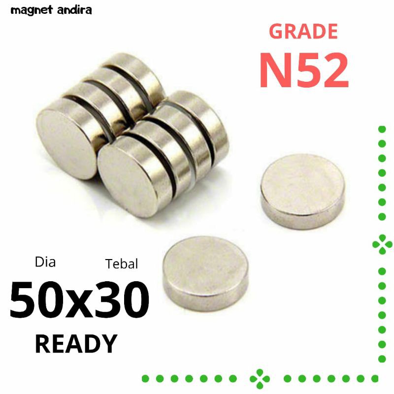 Magnet neodymium silinder 50x30mm
