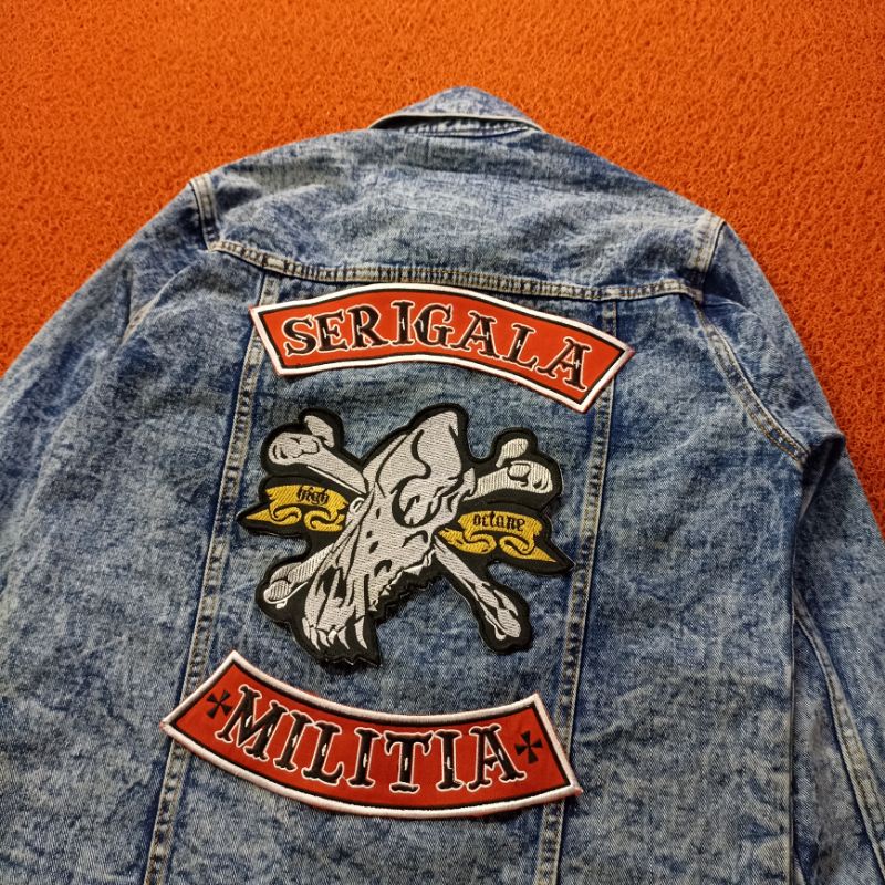 BACKPATCH BORDIR SERIGALA MILITIA BEST QUALITY SUPER MURAH