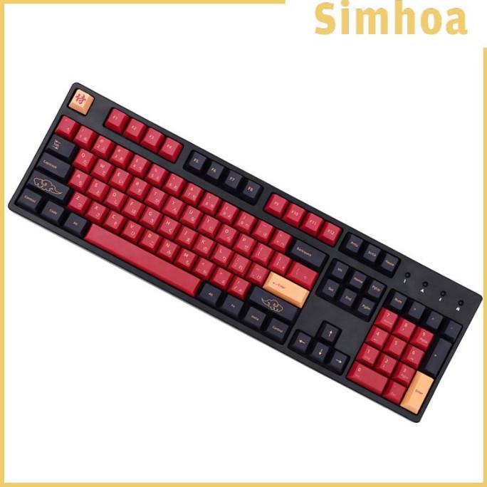 Wartdila New (Simhoa) Tuts Keyboard Mekanikal Diy Pbt 130 Tombol