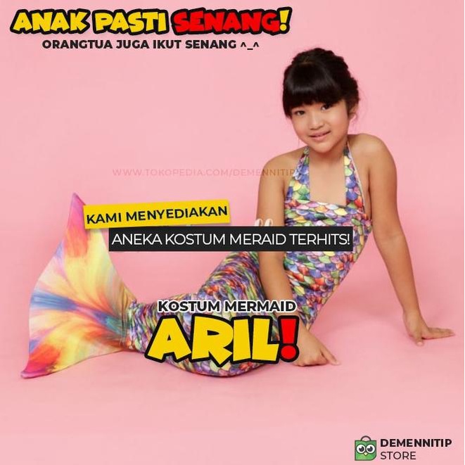 Kostum Mermaid Nemo Kostum Putri Duyung Anak Baju Renang Anak Tepopule