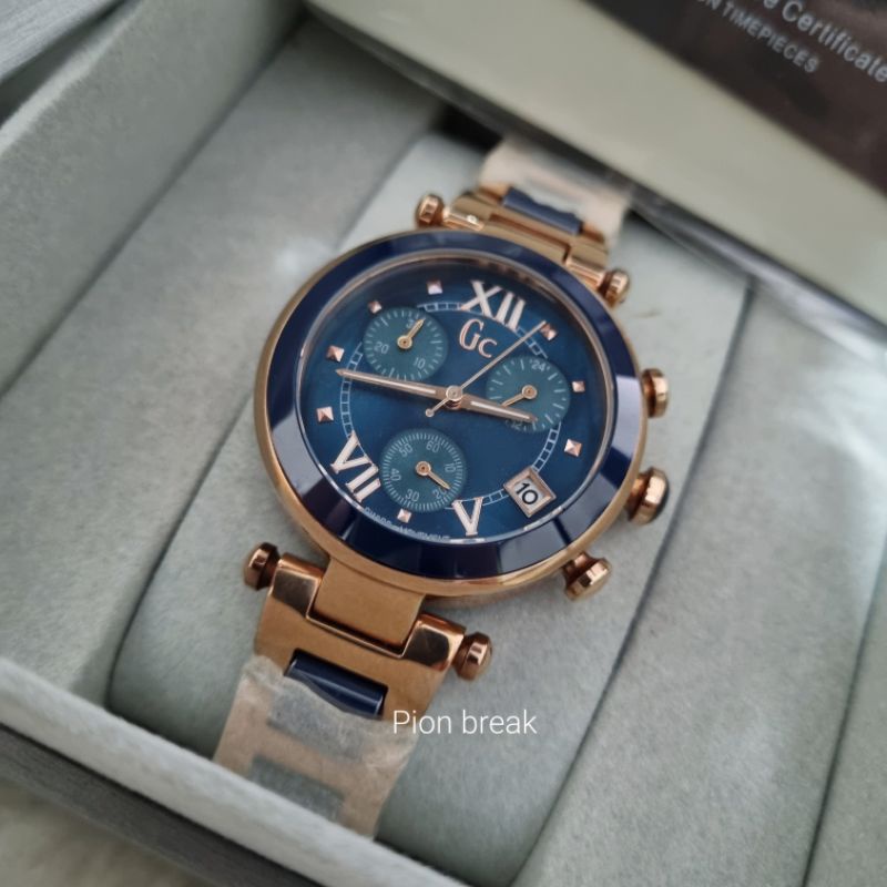 Original Guess Collection Gc Chrono Y05009M7/02 ladies fullset | GC blue Ceramic