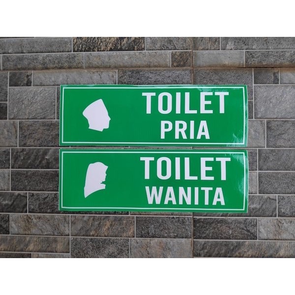 

sign stiker toilet wanita / toilet pria / sticker mesjid