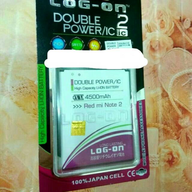 BATRE BATREI BATERAI REDMI NOTE 2 REDMI NOT 2 BM 45 BM45 / DOUBLE POWER 4500MAH