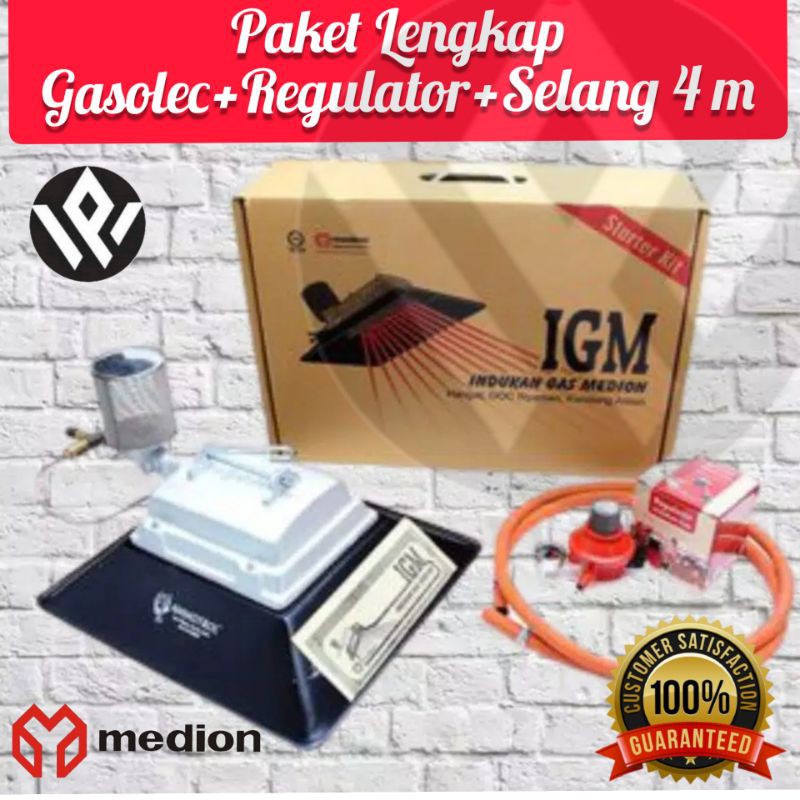 Pemanas Gasolec Medion Paket Lengkap