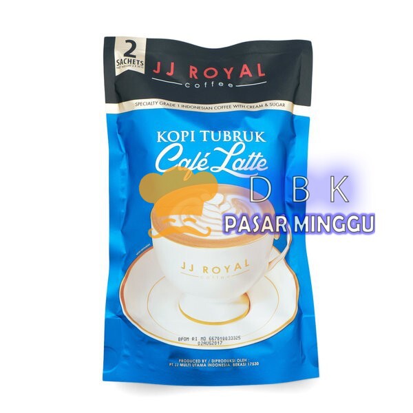 

JJ Royal Cafe Latte Coffee kopi Tubruk isi 2