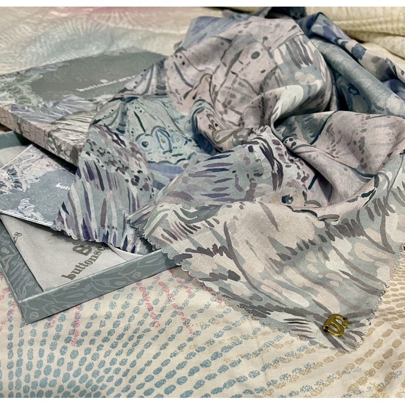 Preloved Buttonscarves Farsha Series Aqua