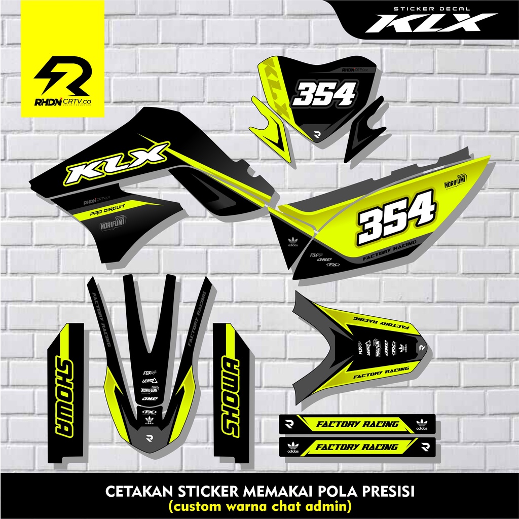 DECAL KLX OLD - STICKER DECAL KAWASAKI KLX 150 S - STICKER DECAL KLX OLD - STICKER KLX