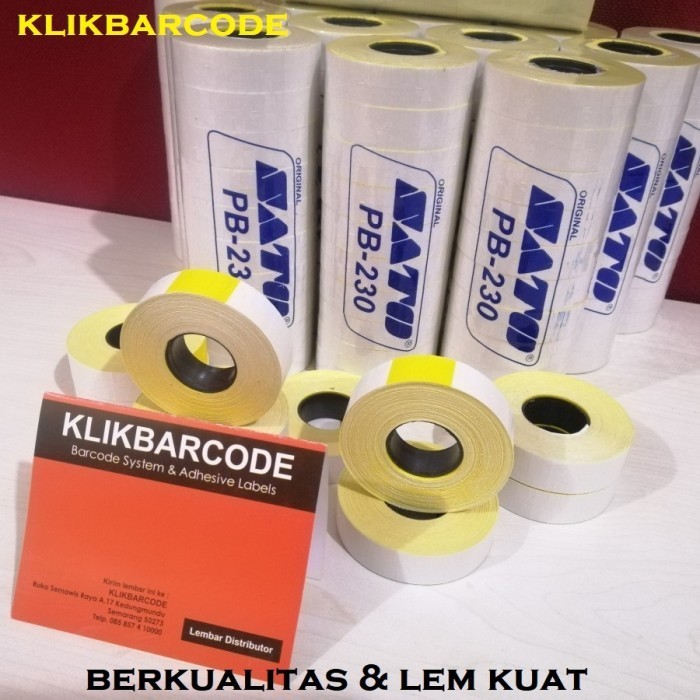 

PROMO Kertas Roll Handlabel 2 Line/Dobel for SATO PB2-230 - Putih