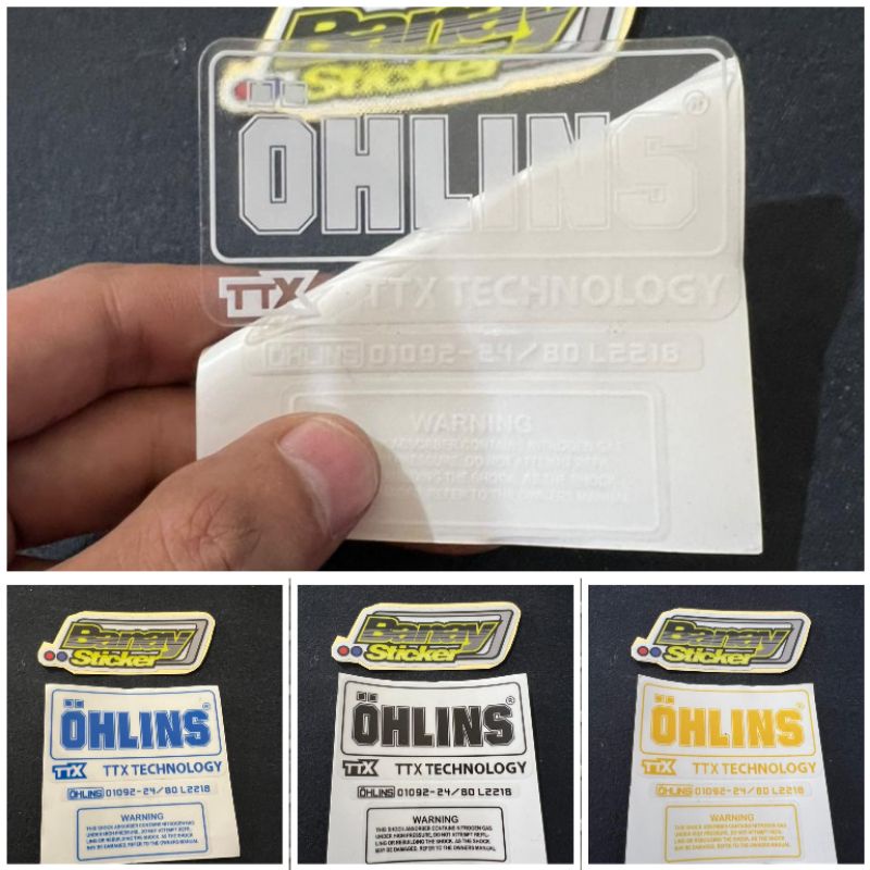 STICKER OHLINS TTX STICKER SHOCK