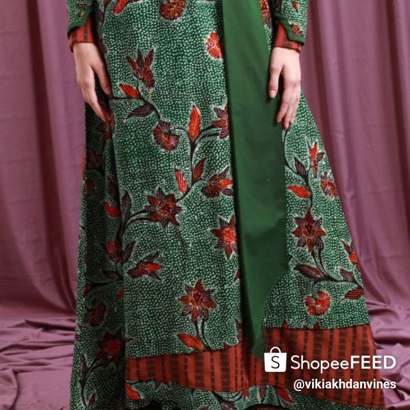 GAMIS BATIK / MAXI DRESS - TUNEECA DIFFERENTIAL T-0517033 - BATIK ORI