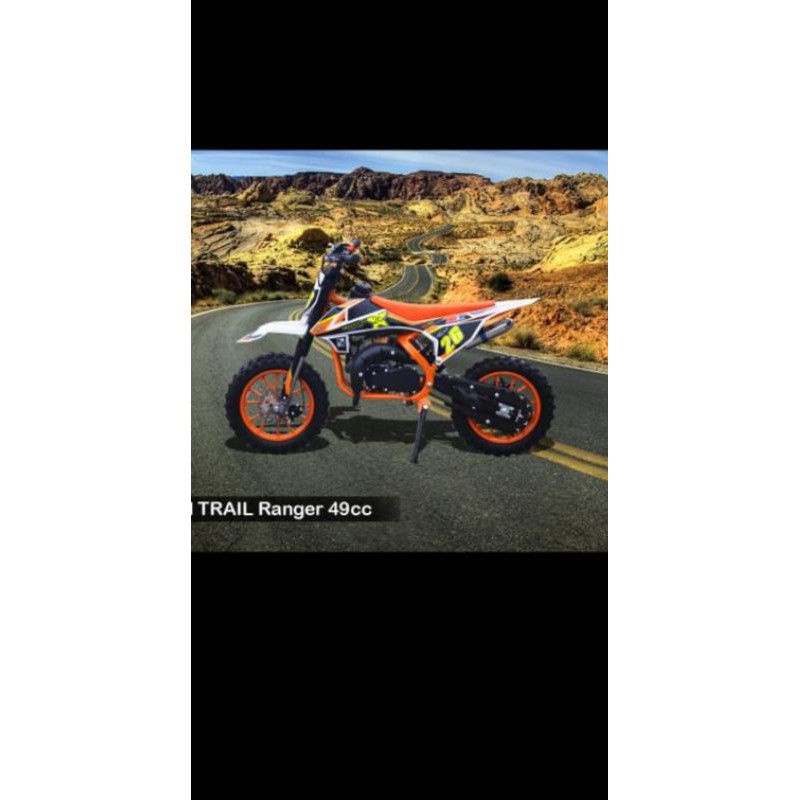 MOTOR MEDIUM TRAIL NEW SK DENGAN RANGKA KOKOH BODY BESAR MESIN 2 TAK