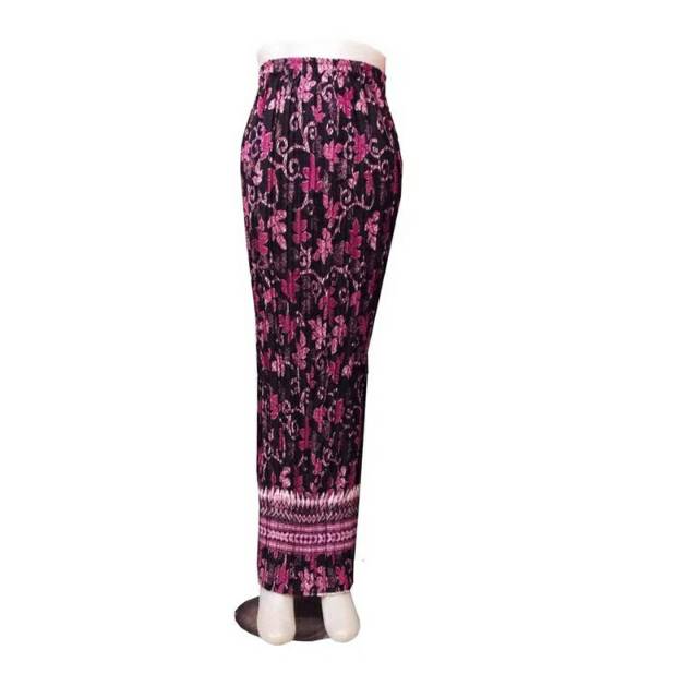 Rok plisket batik murah Rok bawahan kebaya batik Rok kebaya murah warna ungu orange abu  bunga merah