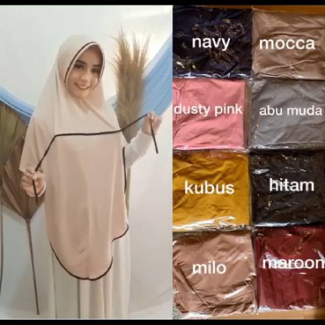 Kerudung aisyah 3in1 dan Dress Polka Jotol pesanan Ibu Yuyun