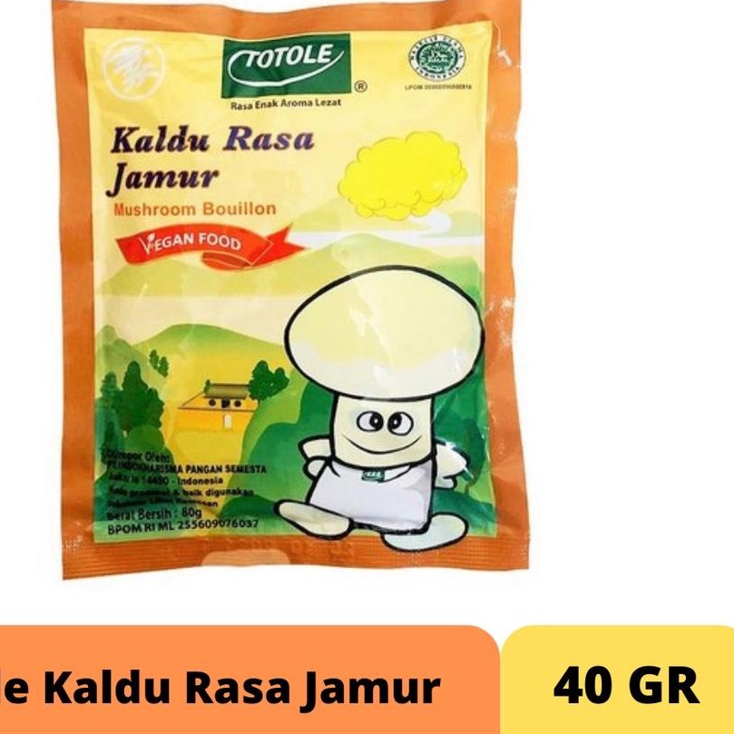 Totole Kaldu Rasa Jamur Bumbu Masak 40 Gram dan 80 Gram Halal