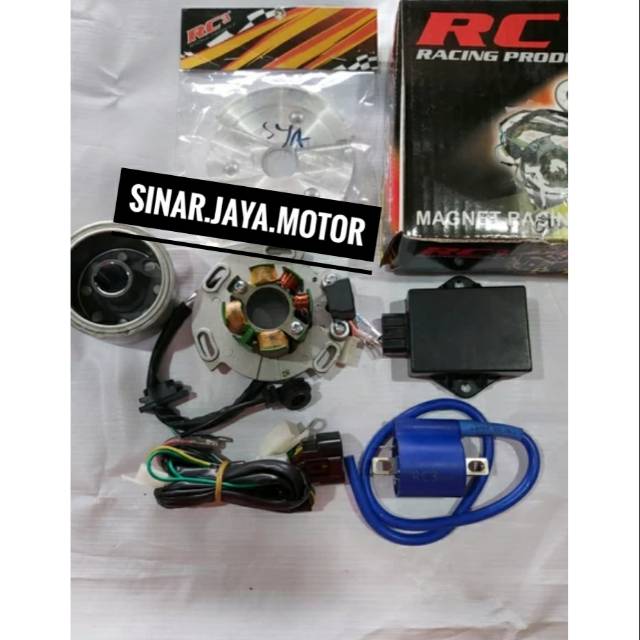 Magnet yz Rc3 pengapian magnet yz 125  yamaha f1 force1 magnet plende coil  cdi soket lampu 1set
