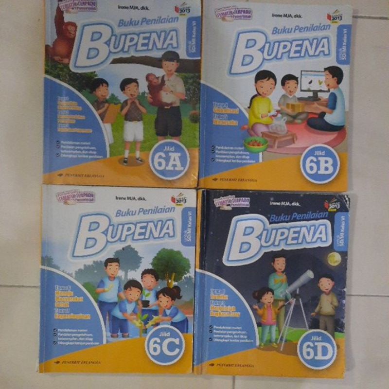 Buku Bupena 6A, 6B, 6C dan 6D (bekas)