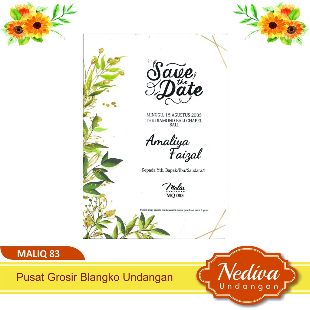 Blangko Undangan Maliq 83 Harga Murah