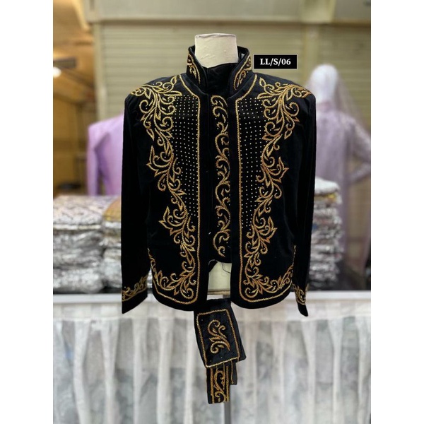Beskap pengantin bludru jawa/beskap pengantin bludru payet