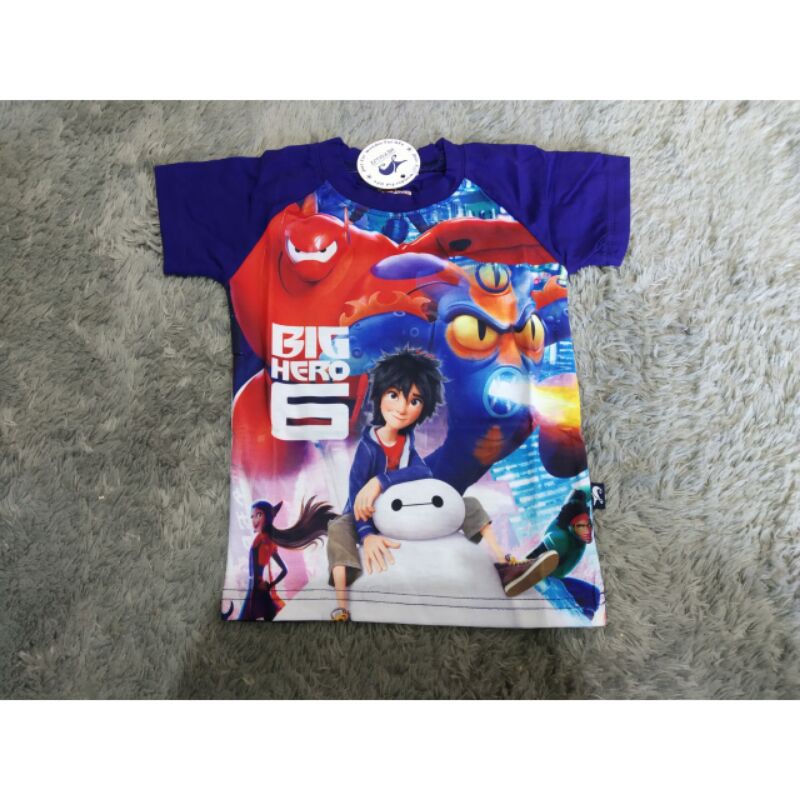 Baju Anak Laki Laki Tshirt Kaos J2 Tee 771 BigHeroSix Baymax