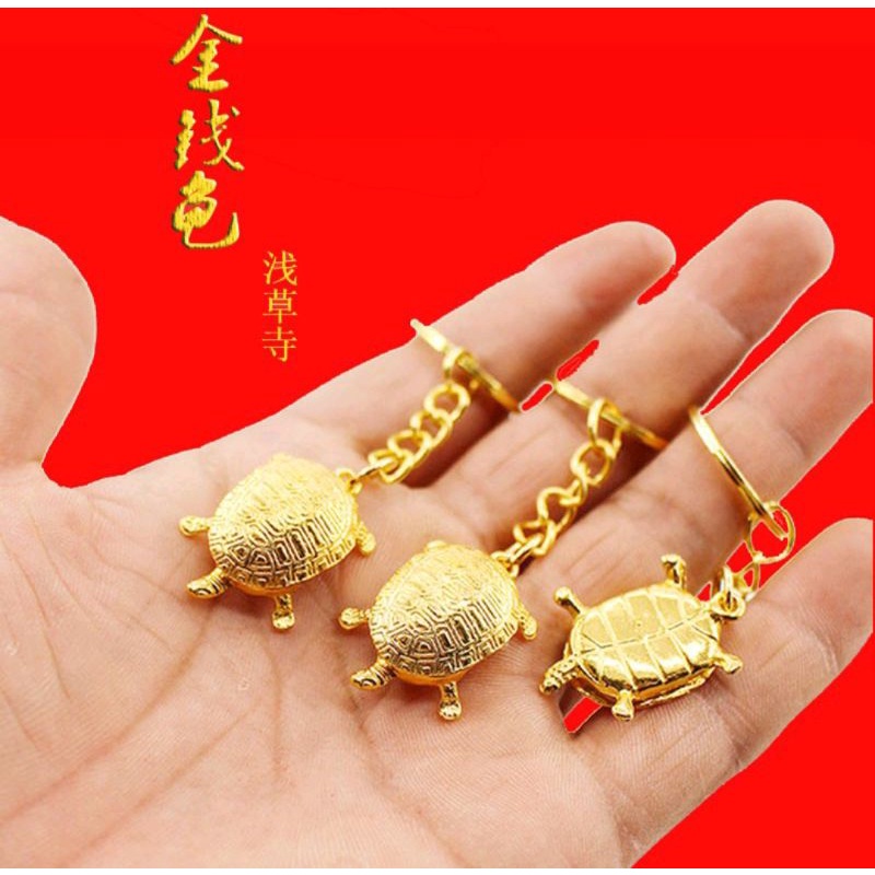 GANTUNGAN KUNCI KURA2 EMAS/KURA KEBERUNTUNGAN/HOKKI ORIGINAL