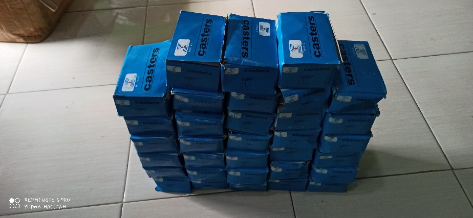 Roda Troli Lemari Koper Meja Karet Kecil 11/2 Inchi