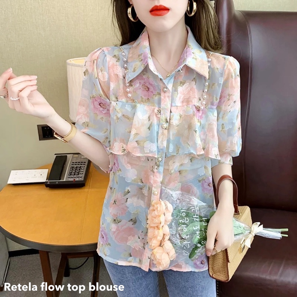 Retela flow top blouse - Thejanclothes