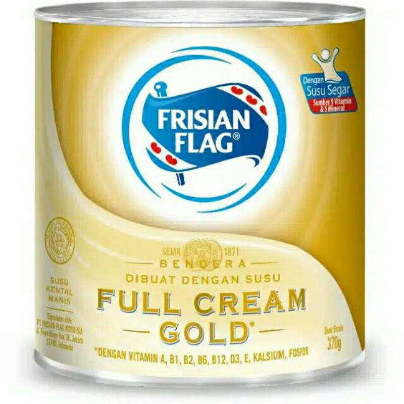 

FRISIAN FLAG FULL CREAM GOLD 370g BENDERA KALENG GOLD