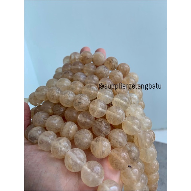 natural batu CITRINE kuning 16mm kristal yellow citrin media kesehatan