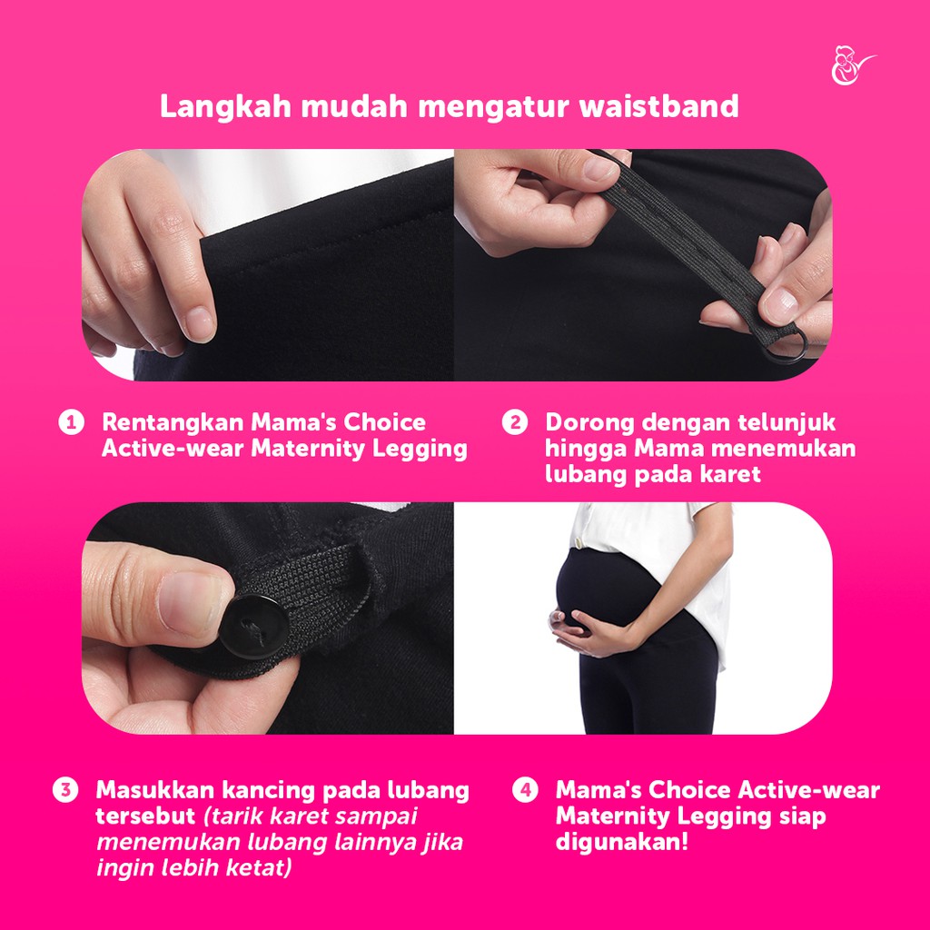 Celana Legging Hamil | Active-wear Maternity Legging Mama's Choice-5