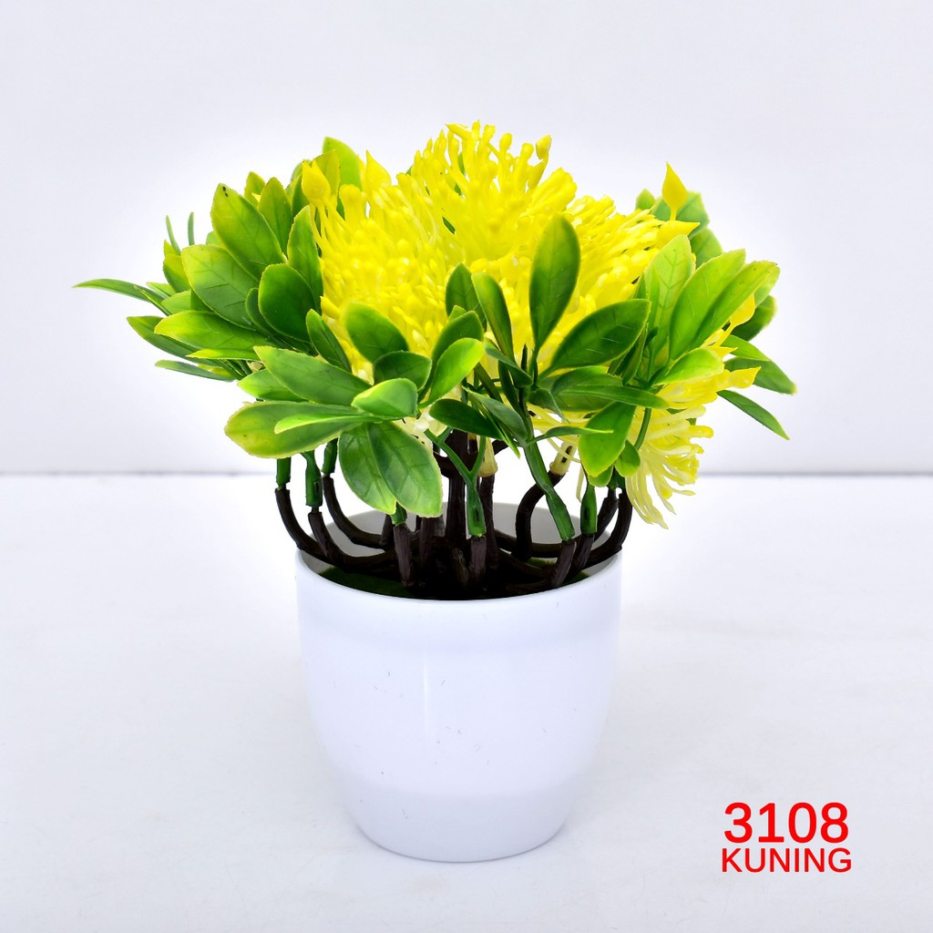 COD/ TL88 TANAMAN BUNGA HIAS POT TANAMAN HIAS DEKORASI RUMAH  DAN BUNGA PLASTIK  P3108-4