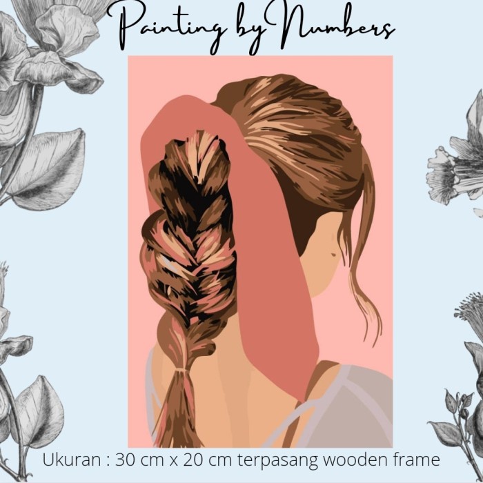 

Produk Terbaru Diy Painting By Number 30X20Cm Kerajinan Tangan - Simple Girl
