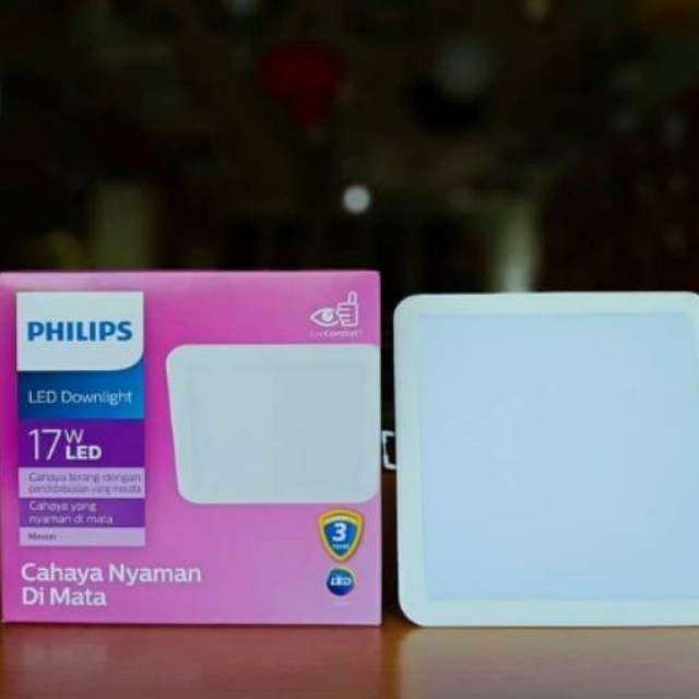 DOWNLIGHT LED PHILIPS MESON 17W 17 WATT KOTAK LAMPU TANAM PLAFON PUTIH LAMPU PLAFON