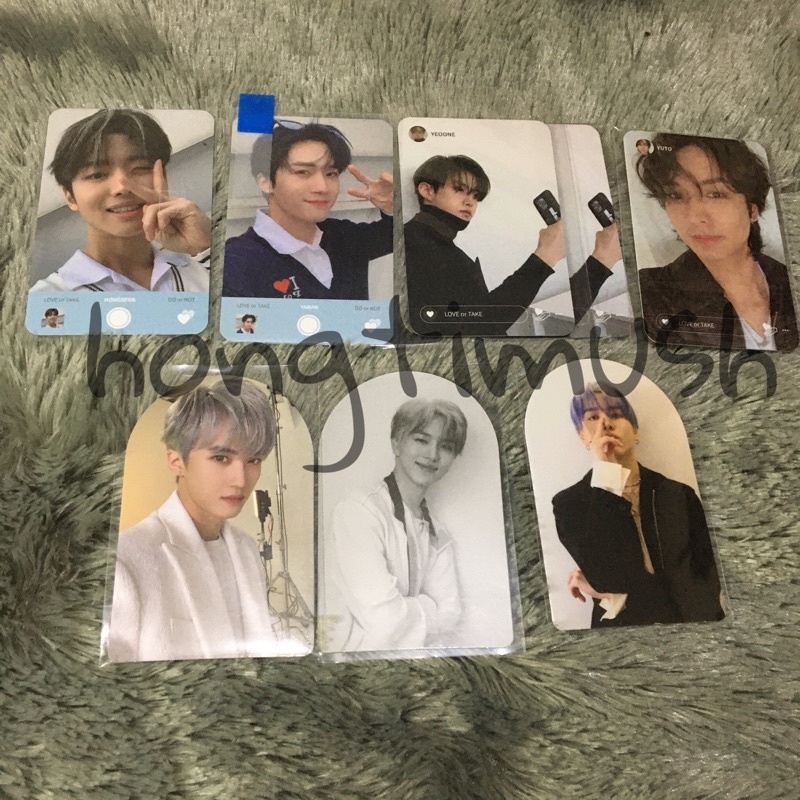 Photocard Pentagon We:th LOT love or take pc bookmark Kino Yanan Hongseok Shinwon Wooseok Yuto