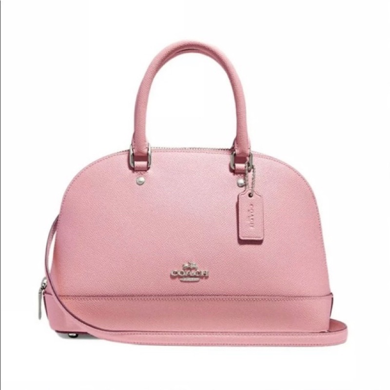 Coach Mini Sierra Satchel In Signature Leather -Pink  (27591)