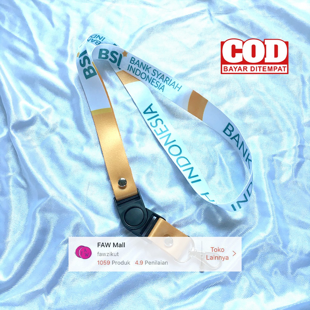 

Tali ID Card BSI / Tali Landyard Bank Syariah Indonesia