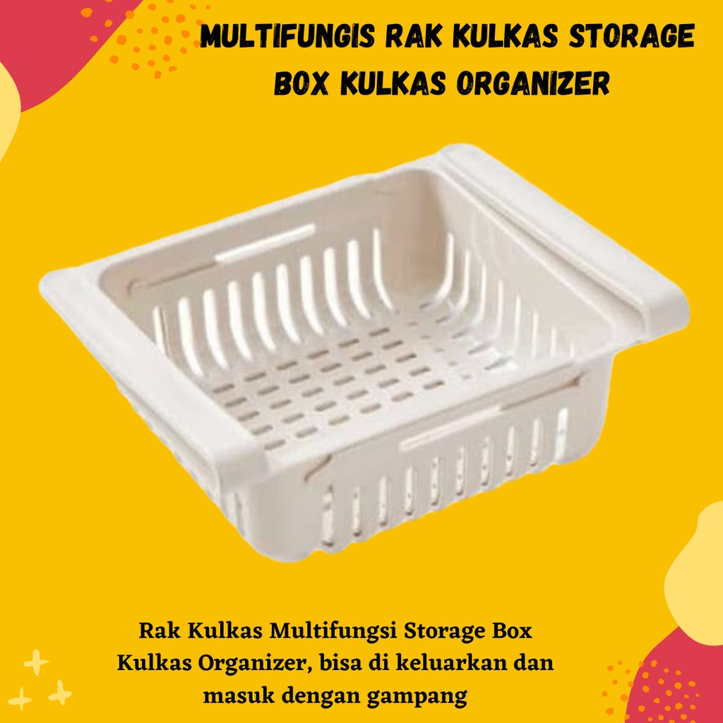 TERLARIS!!! Multifungis Rak Kulkas Storage Box Kulkas Organizer