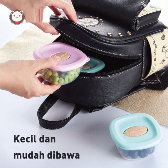 BABY FOOD CONTAINER WADAH MPASI BAYI | MICROWAVE &amp; STERILIZER SAVE | BPA FREE KEDAP DAN ANTI BOCOR