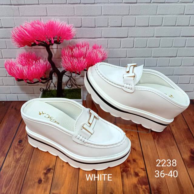  Sandal  wedges import  wanita  yuiya 2238 Shopee  Indonesia