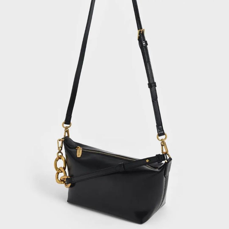 8.8 SALE | CK Metallic Accent Hobo Shoulder Bag