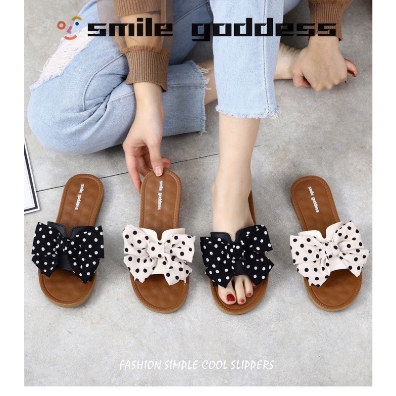 Sendal Flat Sandal Kokop Teplek Pita S11 Wanita Simple Dan Elegan